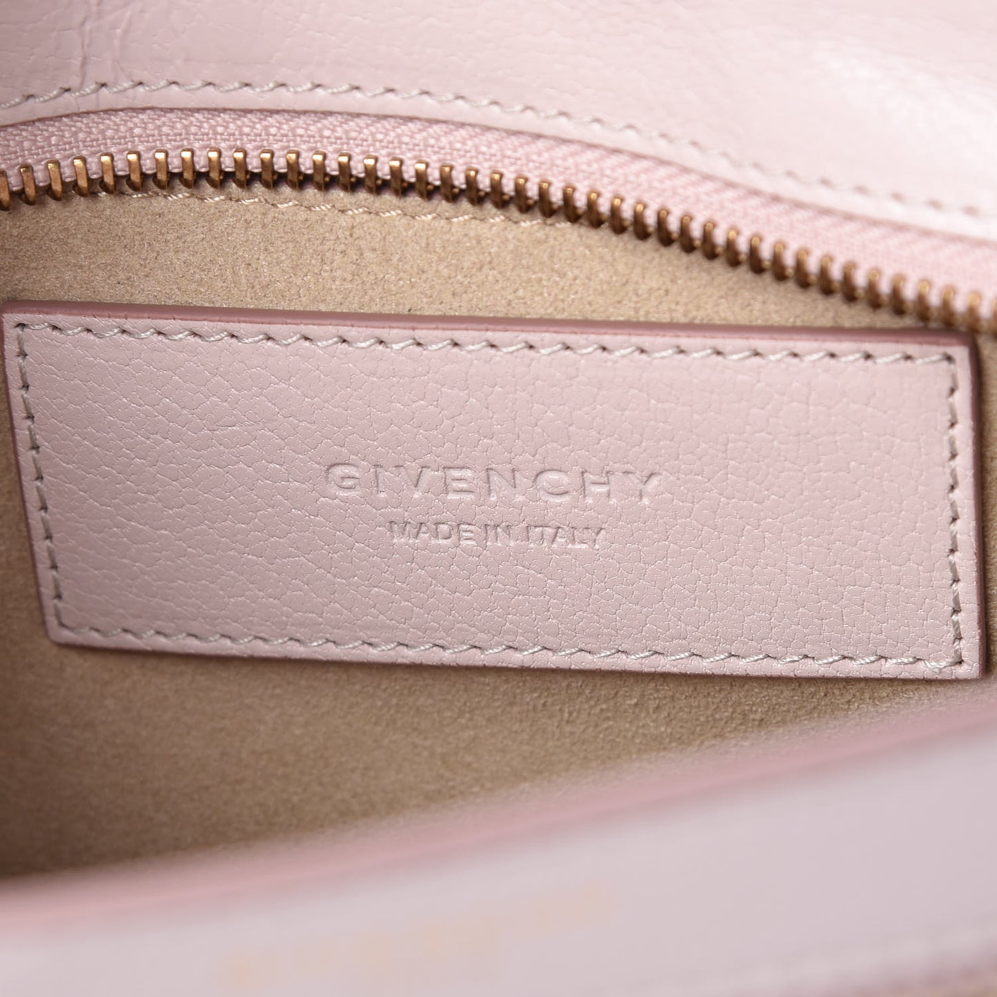 Goatskin Diamond Quilted Pocket Crossbody Pale Pink