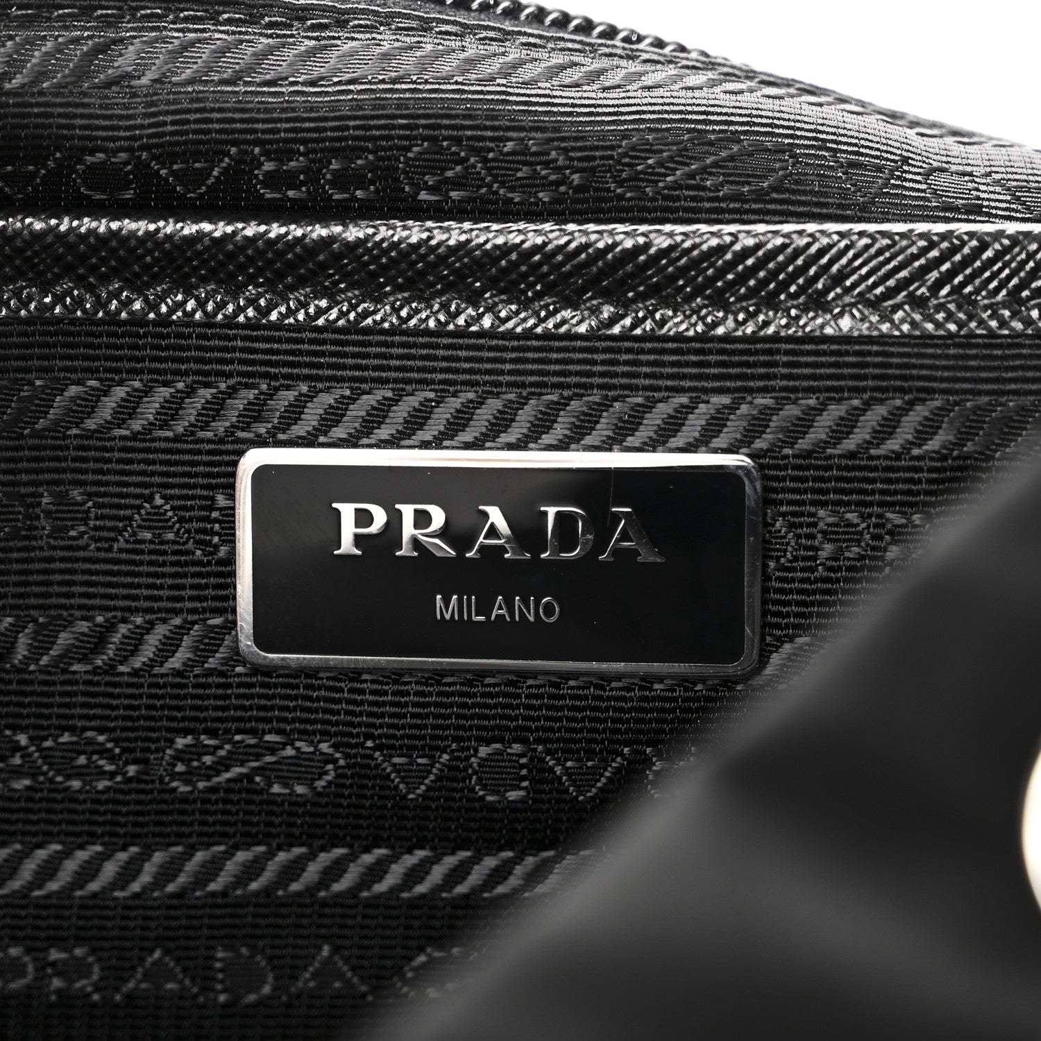 Prada Re-Nylon Saffiano Medium Backpack Black 7 of 10