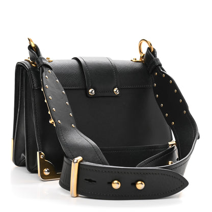 Prada City Calf Saffiano Cahier Bag Black 3 of 14