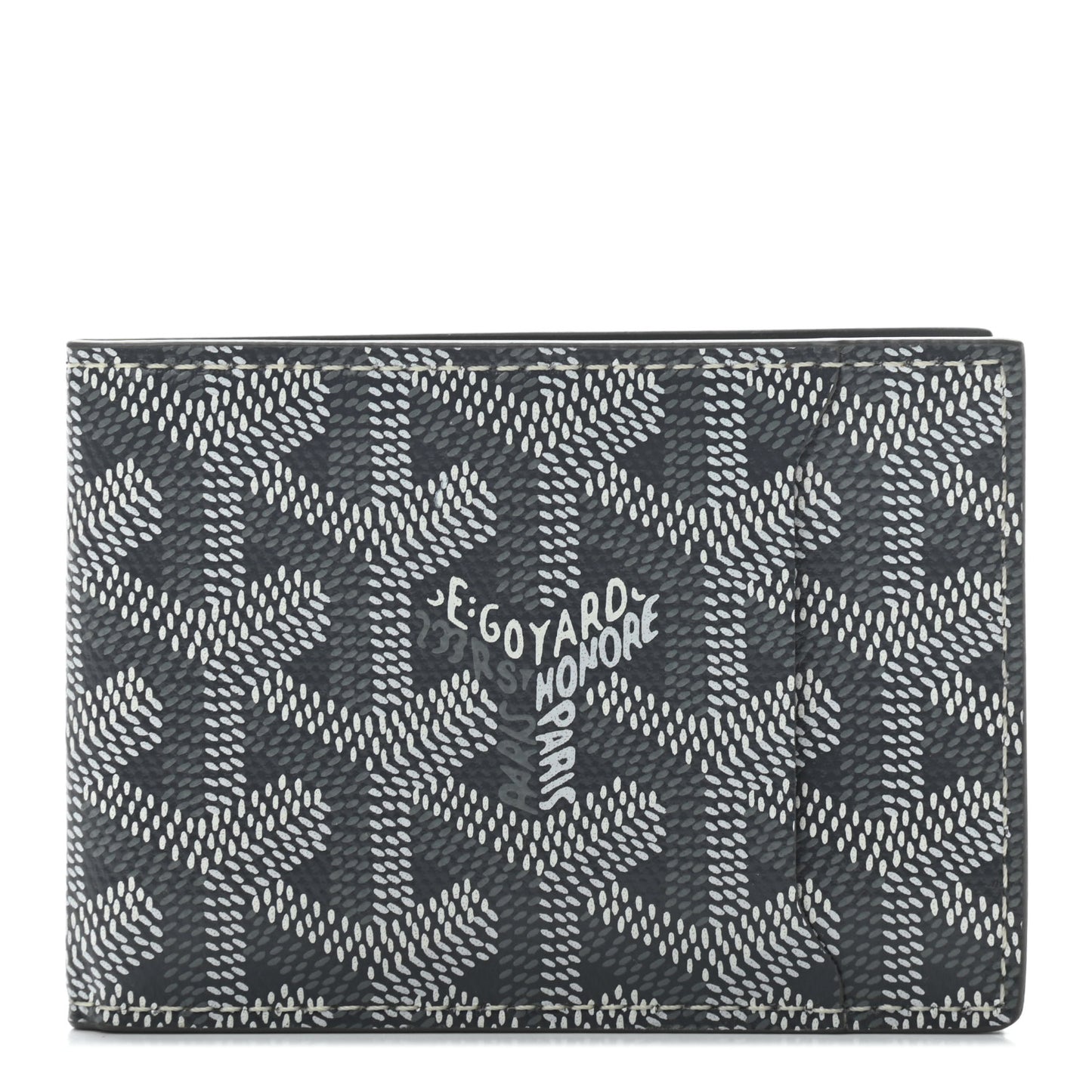 Goyardine Multi Slot Bi-Fold Wallet Grey