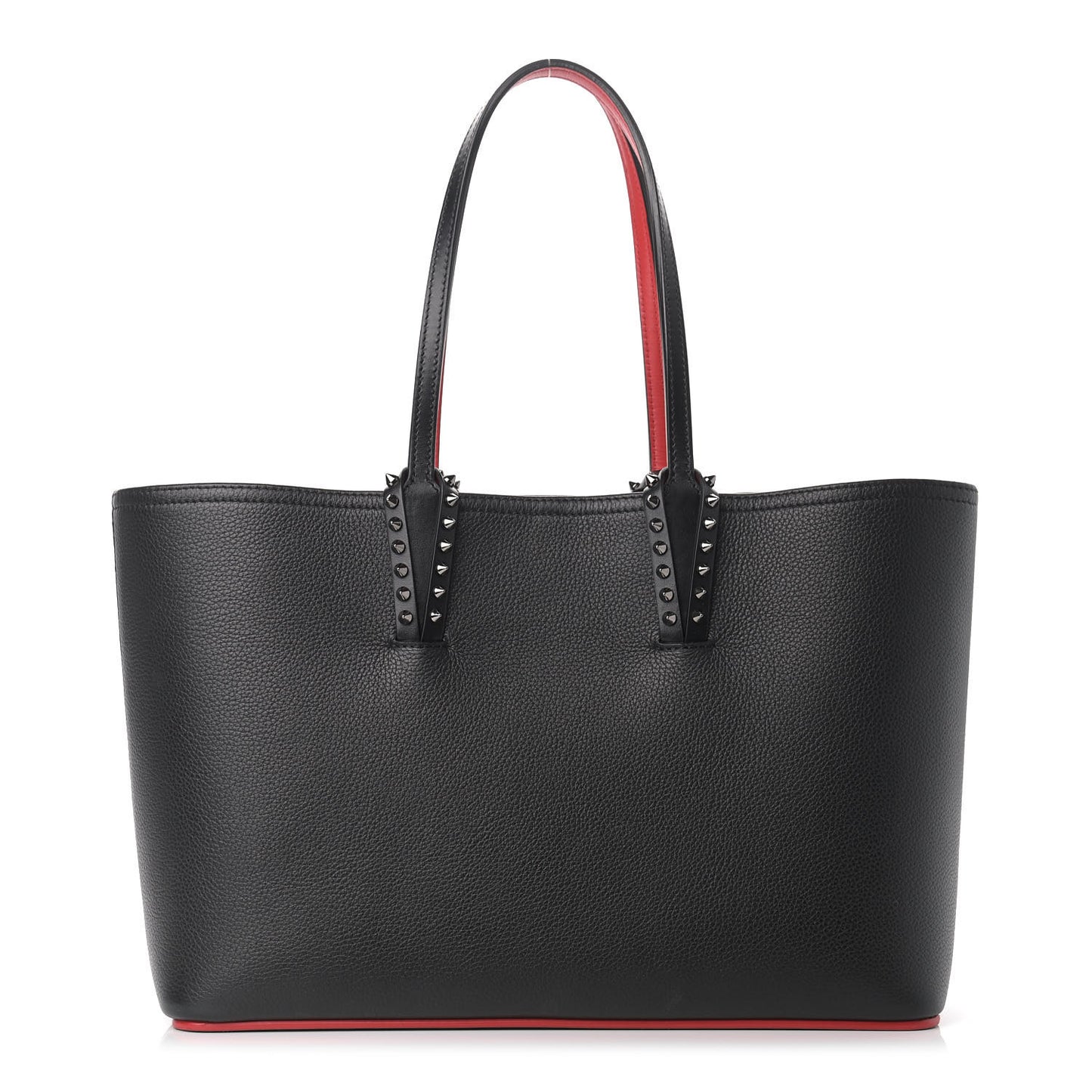 Calfskin Spikes East West Cabata Tote Black