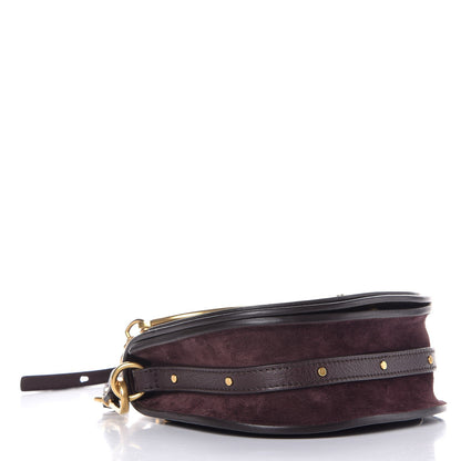 Chloe Calfskin Suede Small Nile Bracelet Bag Carbon Brown 4 of 8