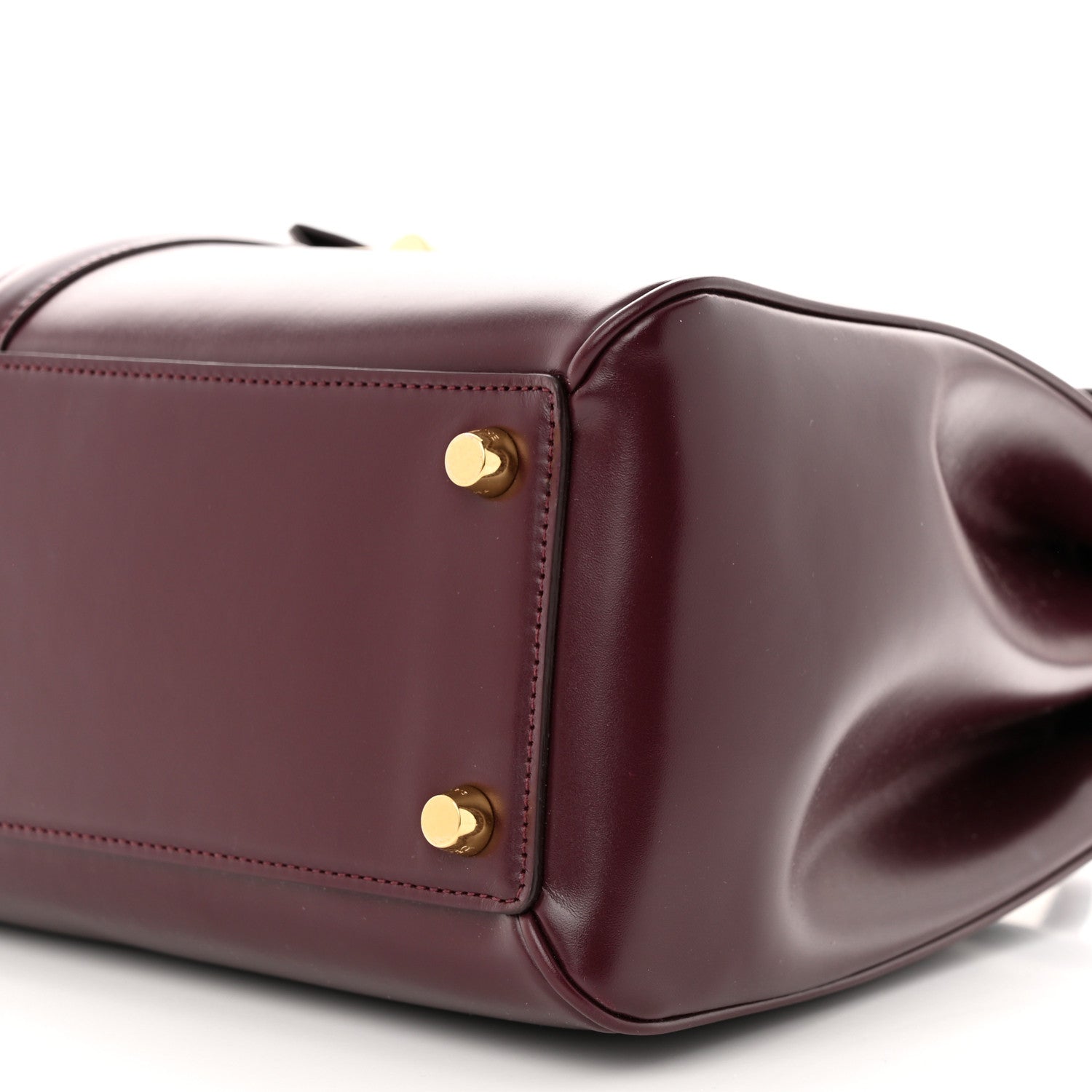 Celine Satinated Calfskin Medium 16 Top Handle Bag Light Burgundy 12 of 13