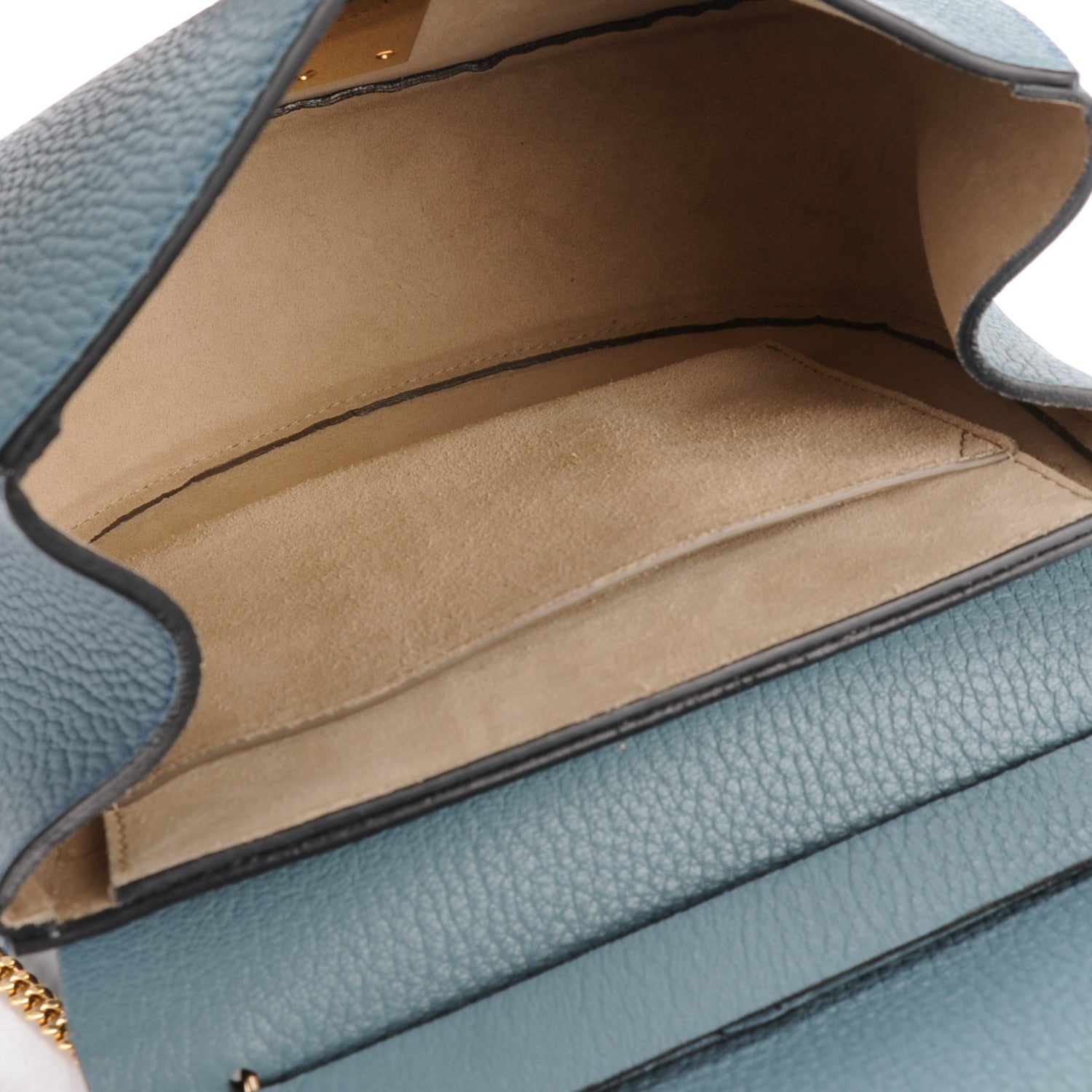 Chloe Grained Lambskin Drew Shoulder Bag Cloudy Blue 5 of 7