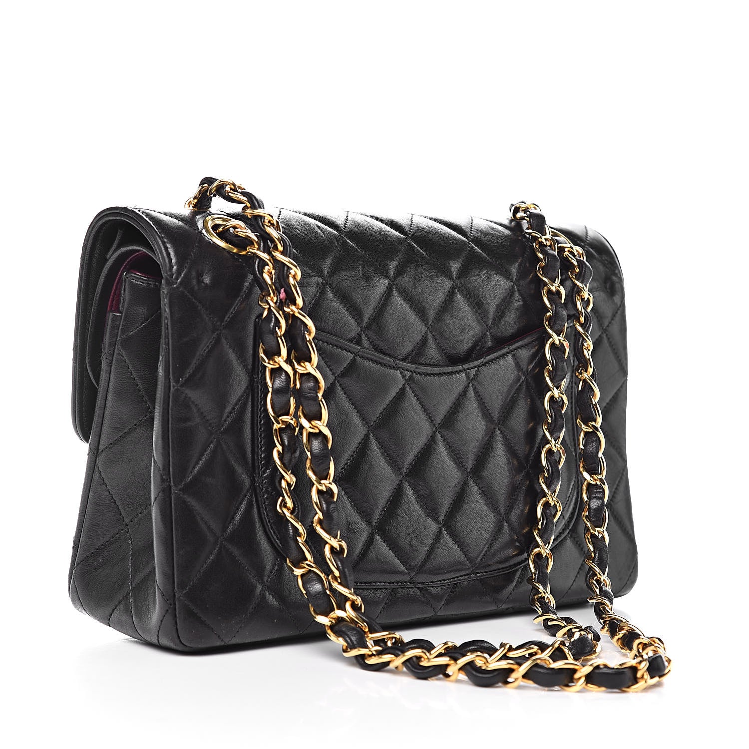 Chanel Lambskin Quilted Small Double Flap Black 3 of 11