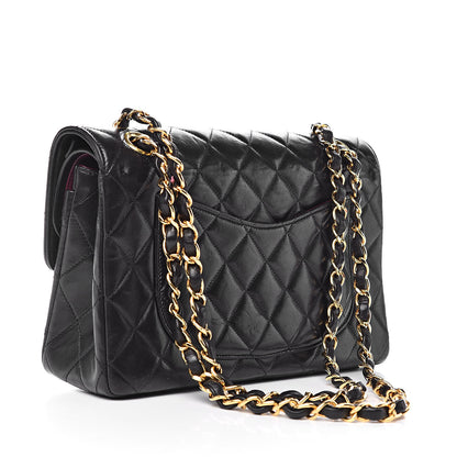 Chanel Lambskin Quilted Small Double Flap Black 3 of 11