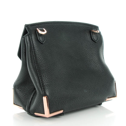 Alexander Wang Calfskin Small Marion Soft Black Rose Gold Hardware 3 of 7