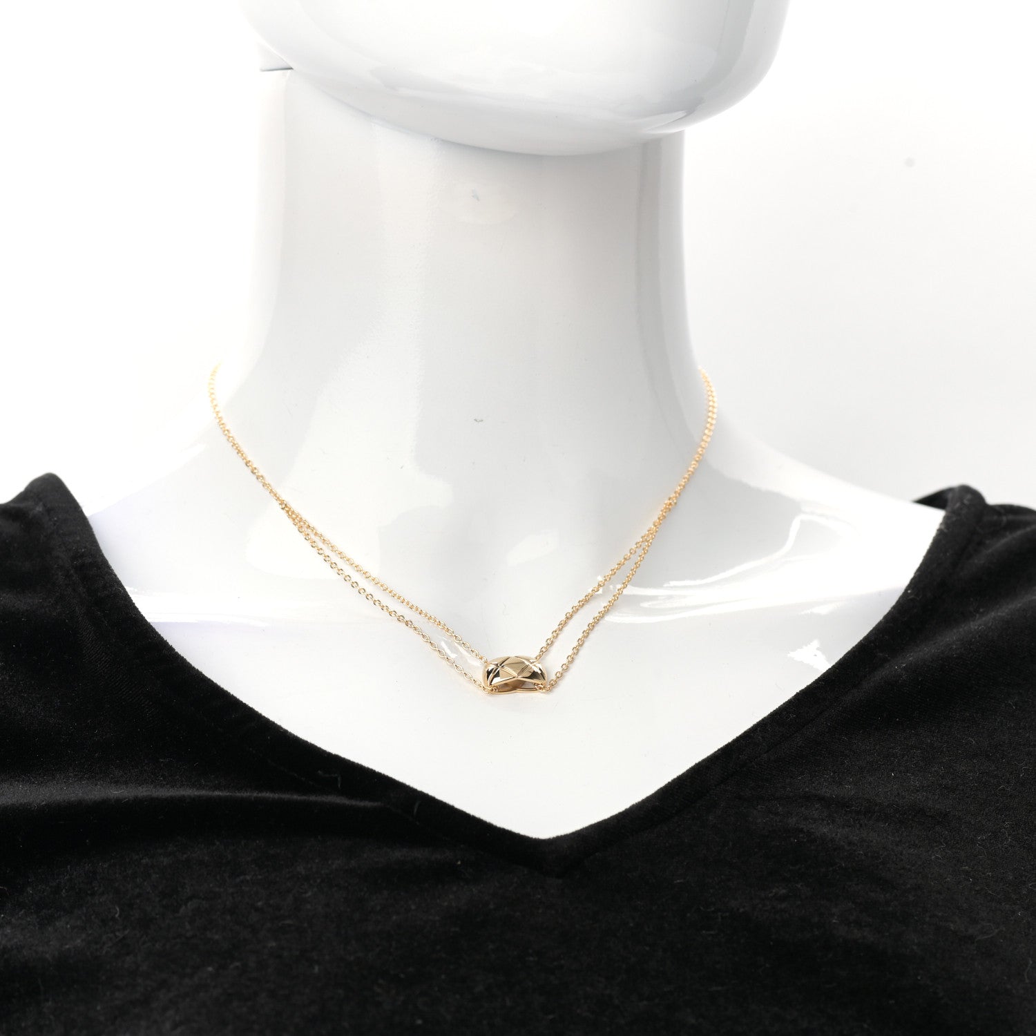 Chanel 18K Yellow Gold Coco Crush Pendant Necklace 2 of 5