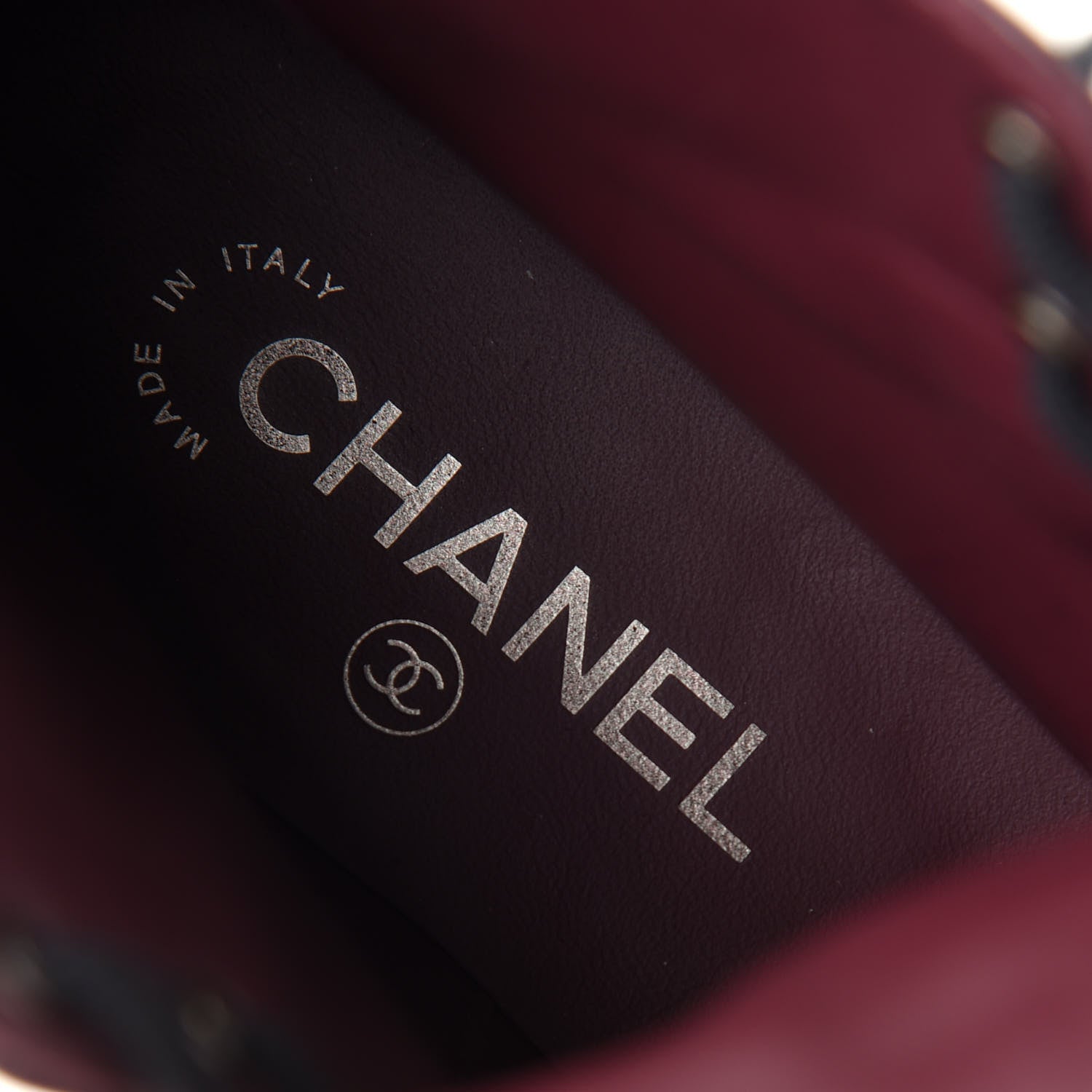 Chanel Crackled Calfskin Velvet Pearl Combat Short Boots 38 Black 8 of 11