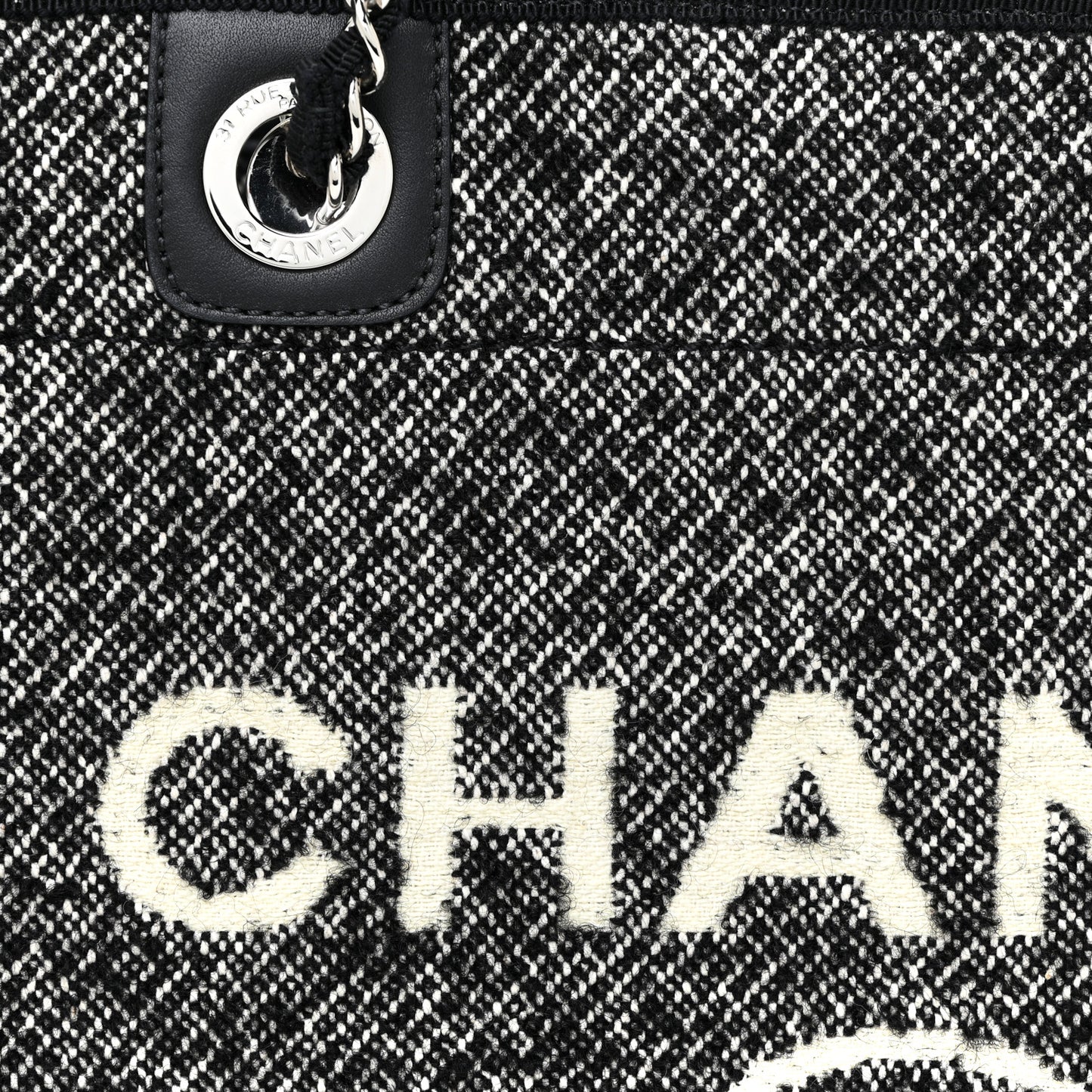Mixed Fibers Small Deauville Tote Black