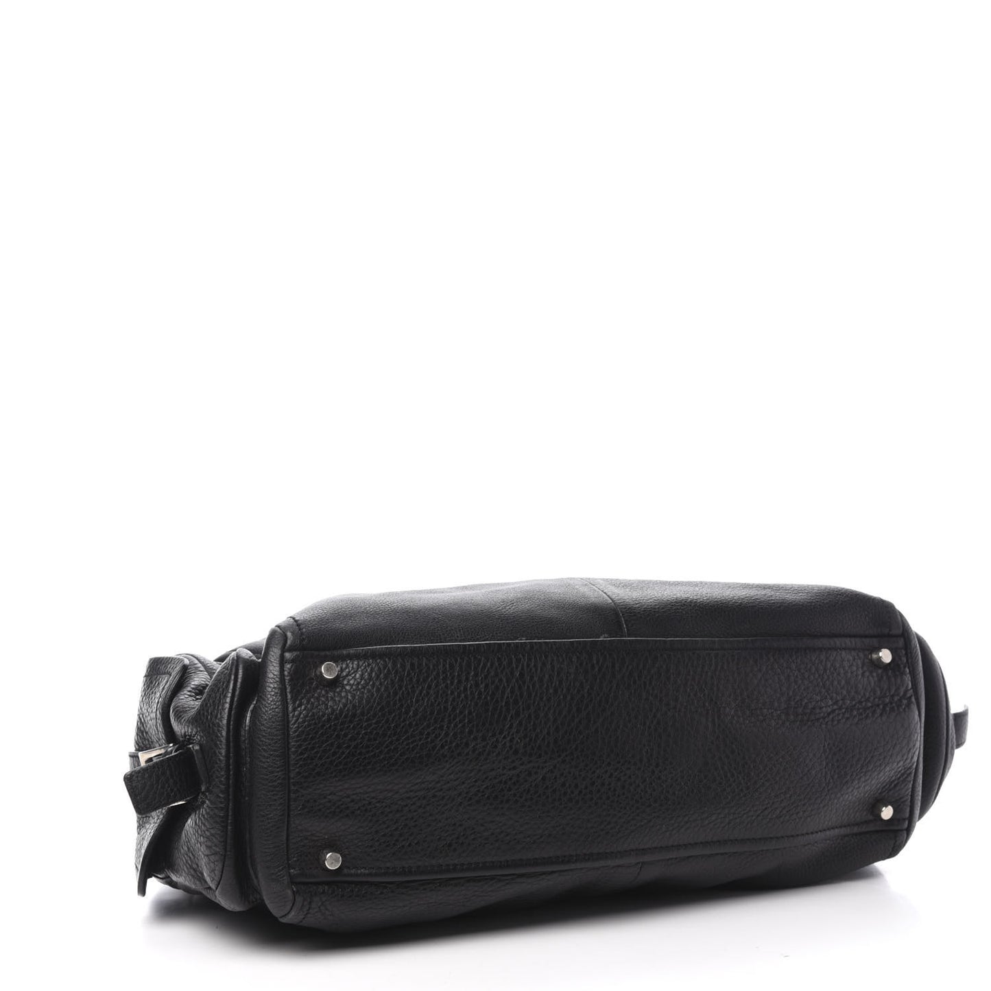 Vitello Daino Shopping Tote Black