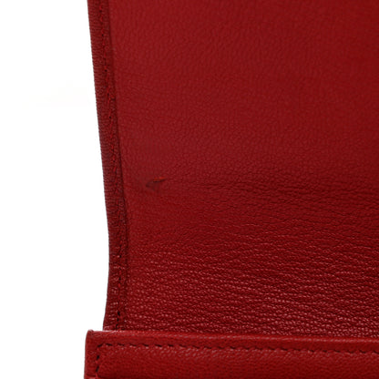 Saint Laurent Goatskin Belle De Jour Flap Wallet Rouge Orient 10 of 13