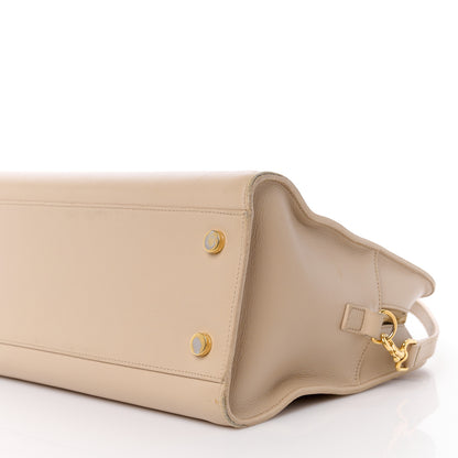 Saint Laurent Smooth Calfskin Small Monogram Cabas Beige 11 of 12
