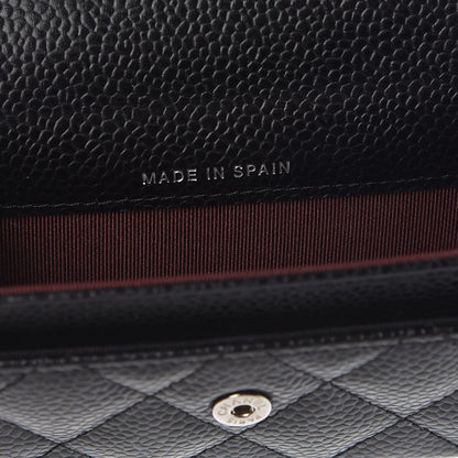 Chanel Caviar Quilted Flap Card Holder Black 7 of 9