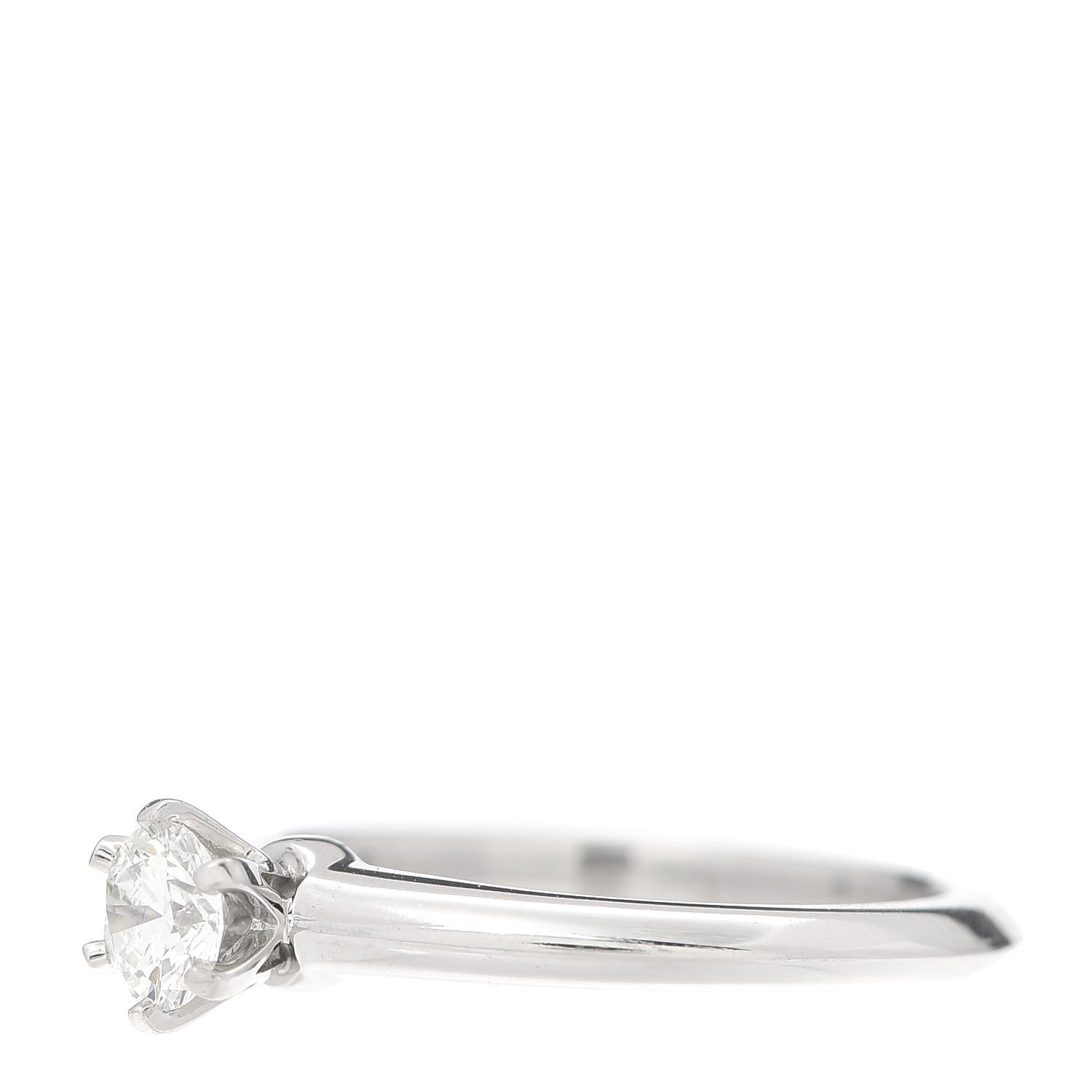 Tiffany Platinum Diamond .29ct Solitaire Engagement Ring 49 5 3 of 6