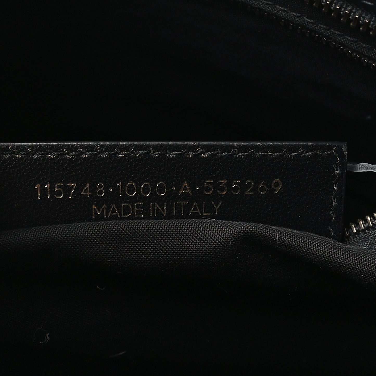 Calfskin Crocodile Embossed Classic Hardware City Black