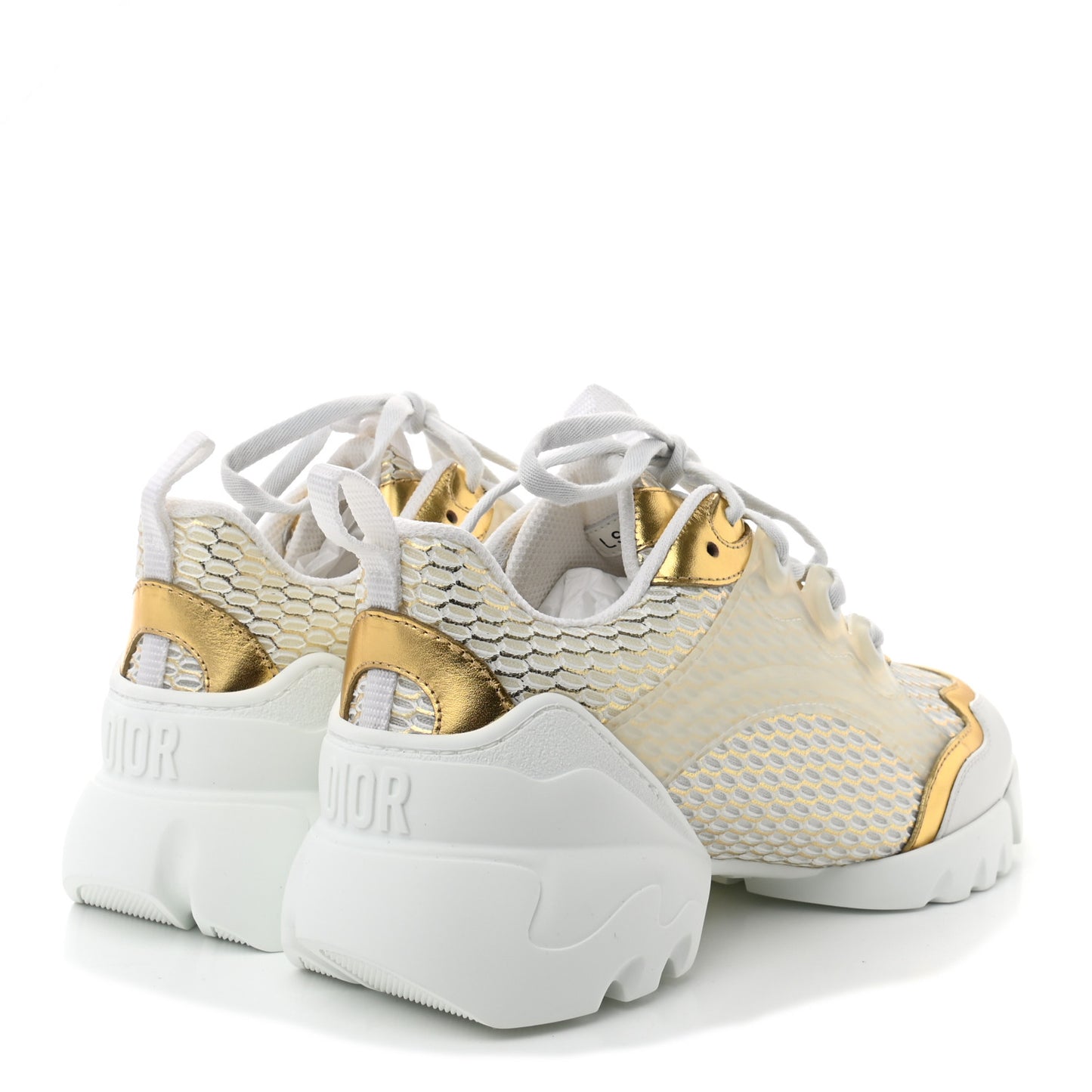 Mesh D-Connect Sneakers 37.5 Gold