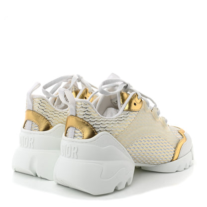 Christian Dior Mesh D-Connect Sneakers 37.5 Gold 4 of 8