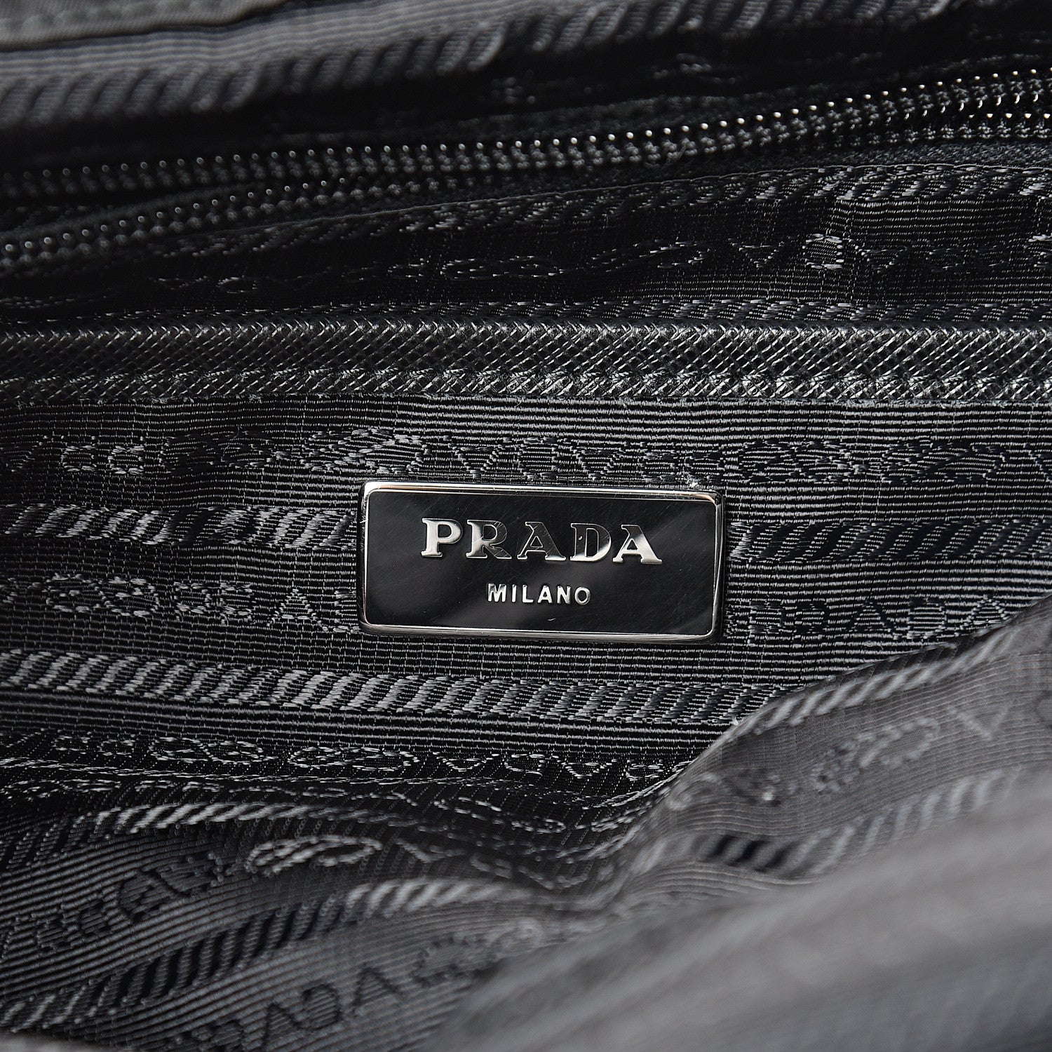 Prada Nylon New Vela Studded Backpack Black Green 5 of 11