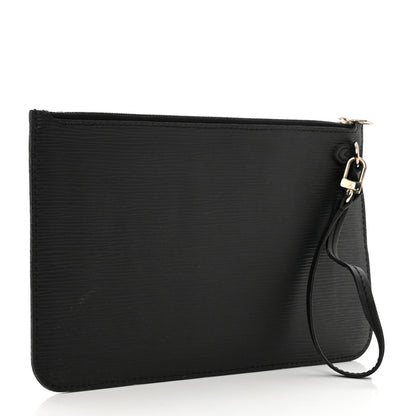 Louis Vuitton Epi Neverfull Pochette MM GM Black 3 of 8