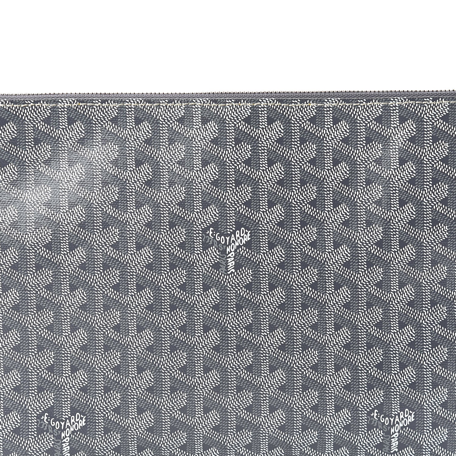 Goyard Goyardine Senat Pochette MM Grey 9 of 9