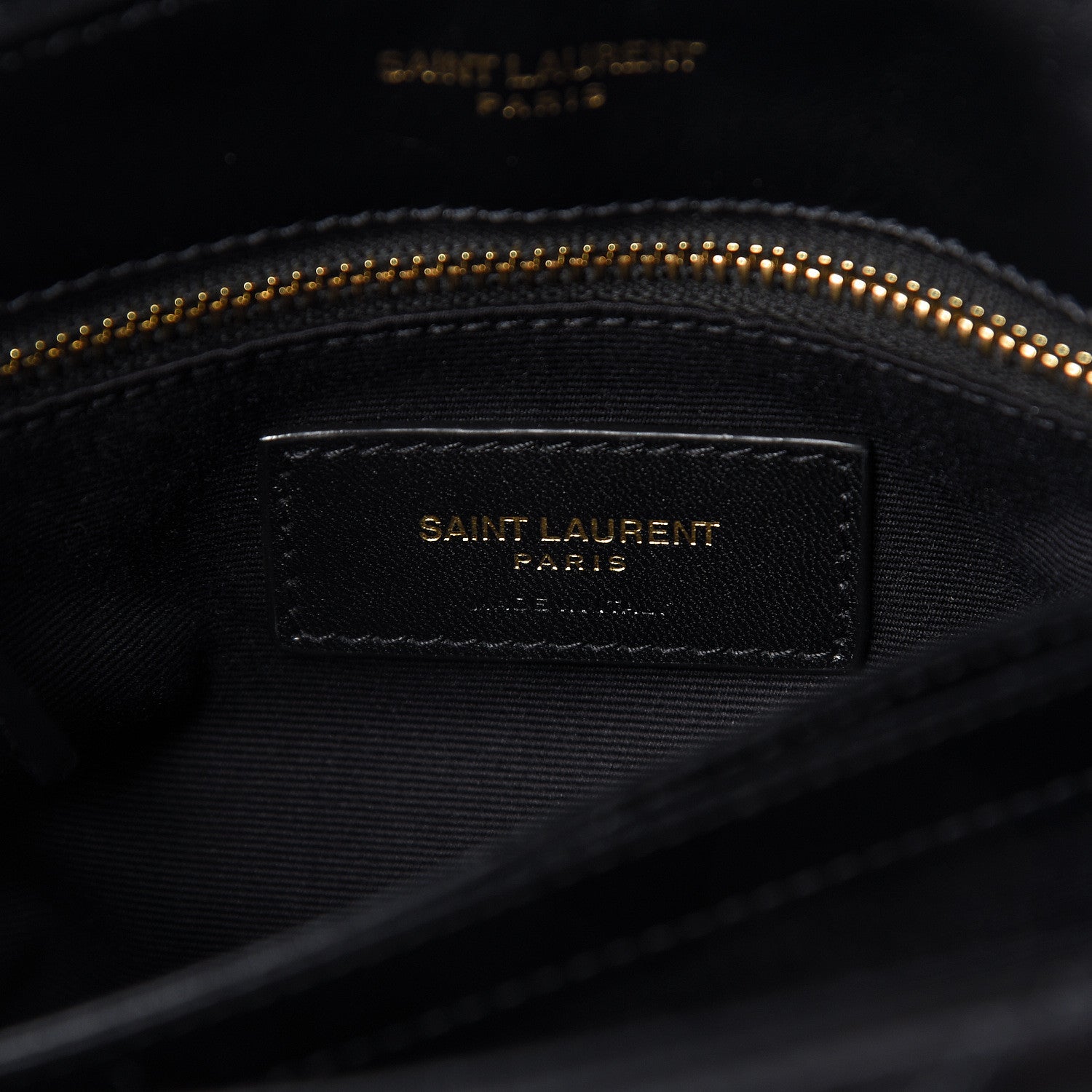 Saint Laurent Calfskin Y Quilted Monogram Toy Loulou Crossbody Bag Black 6 of 11