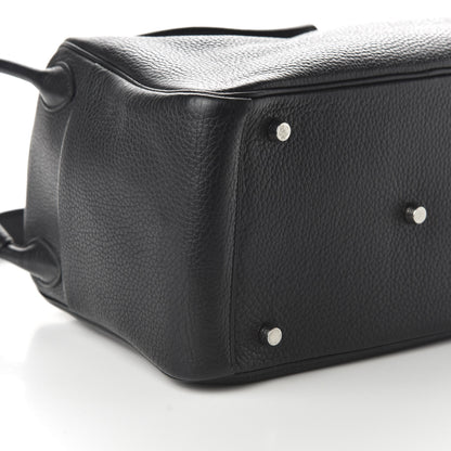 Hermes Taurillon Clemence Lindy 30 Black 6 of 10