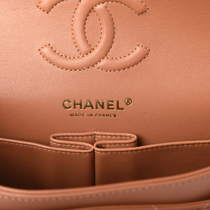 Chanel Lambskin Quilted Small Double Flap Brown 8 of 11