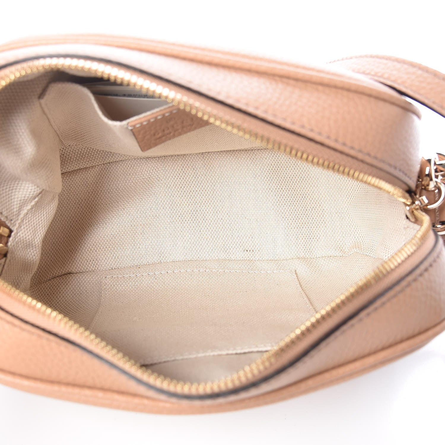 Gucci Pebbled Calfskin Small Soho Disco Bag Camelia 5 of 9