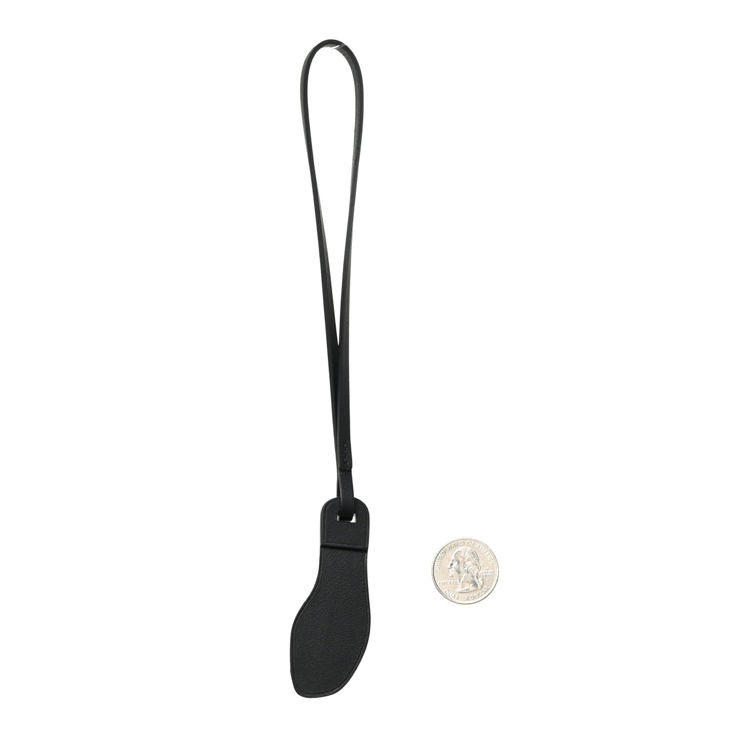 Epsom Butler Calfskin Hunter Monochrome Oran Nano Bag Charm Black