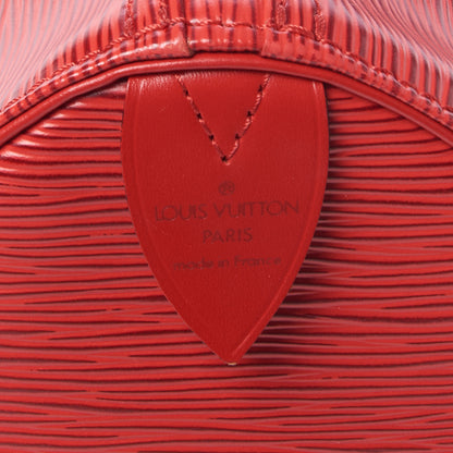 Louis Vuitton Epi Speedy 35 Castillan Red 7 of 8