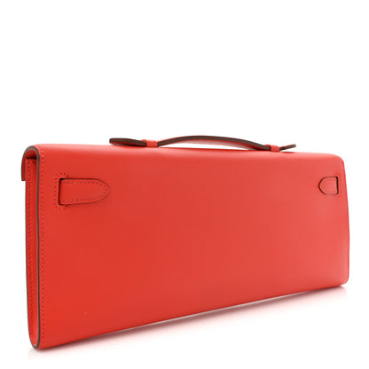 Hermes Swift Kelly Cut Clutch Pochette Capucine 3 of 13