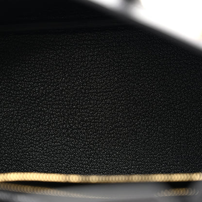Hermes Togo Matte Alligator Birkin Touch 25 Black 5 of 12