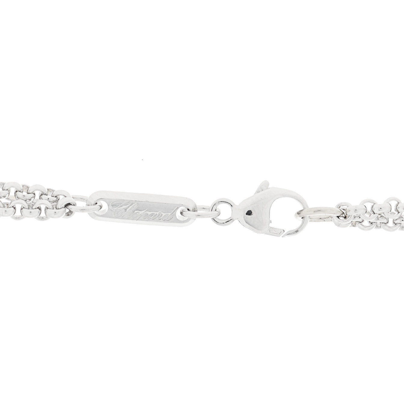 18K White Gold Diamond Happy Spirit Pendant Necklace