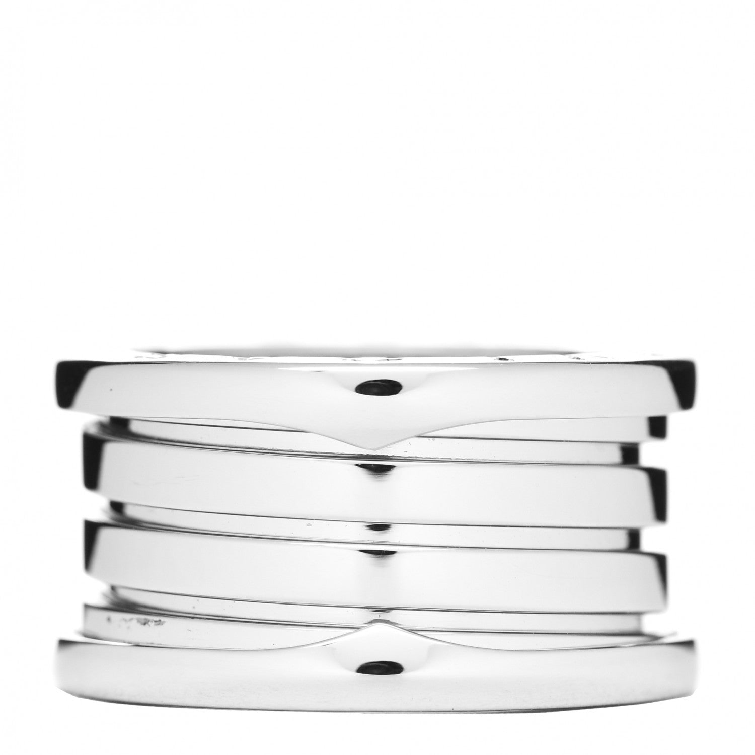 Bulgari 18K White Gold B.Zero1 Four-Band Ring 51 5.75 1 of 6