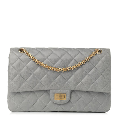 Chanel Caviar Quilted 2.55 Reissue 226 Flap Light Grey 1 of 13