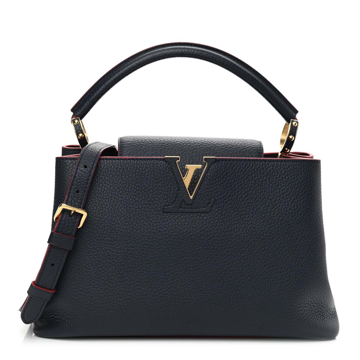 Louis Vuitton Taurillon Capucines PM Marine Rouge 1 of 9