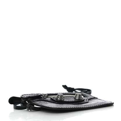 Balenciaga Agneau Giant 12 Silver Hardware Coin Purse Black 4 of 10