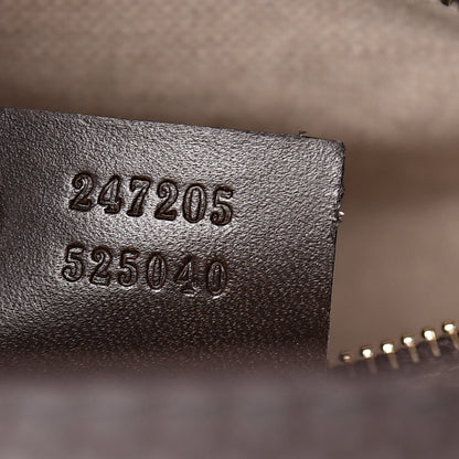 Gucci Monogram Vintage Web Medium Boston Dark Brown 8 of 12