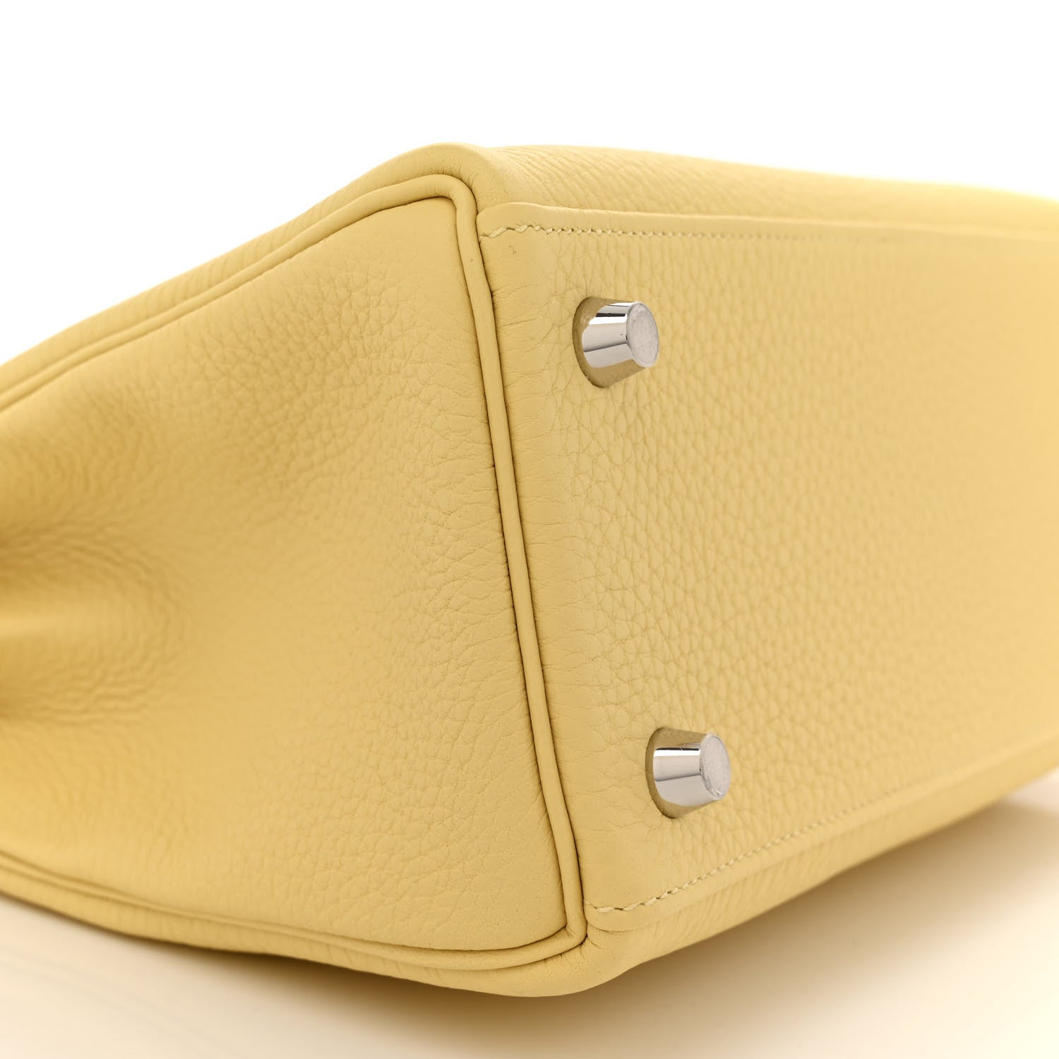 Hermes Togo Kelly Retourne 25 Jaune Poussin 9 of 11