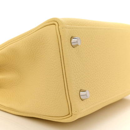 Hermes Togo Kelly Retourne 25 Jaune Poussin 9 of 11