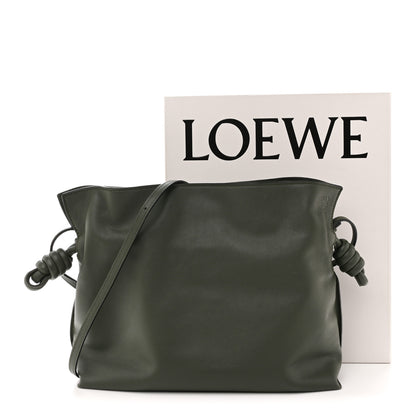 Loewe Calfskin Flamenco Knot Clutch Vintage Khaki 28 of 29
