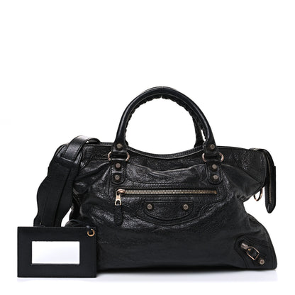 Balenciaga Agneau Giant 12 Rose Gold Hardware City Black 3 of 11
