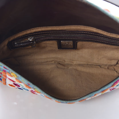 Fendi Mirror Beaded Embroidered Baguette Multicolor 5 of 8