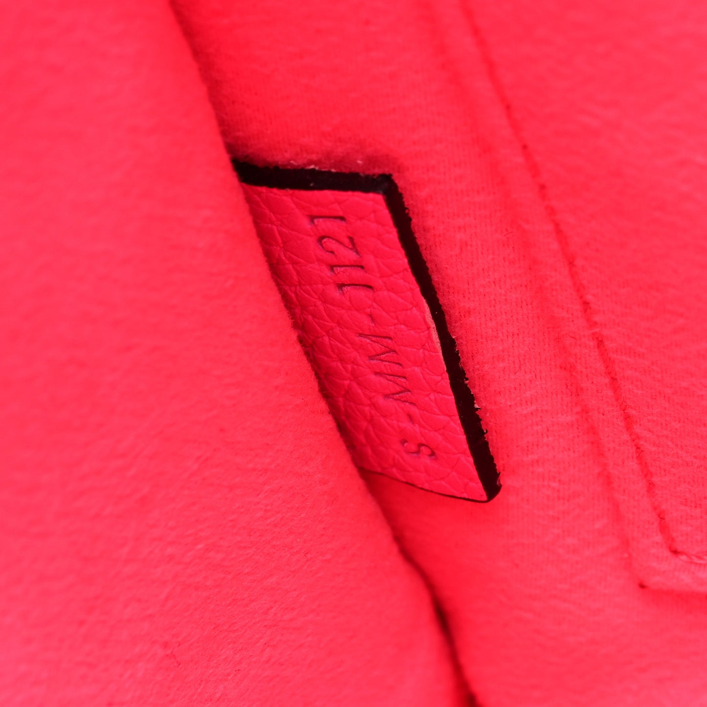 Drummed Calfskin Nano Luggage Fluo Pink