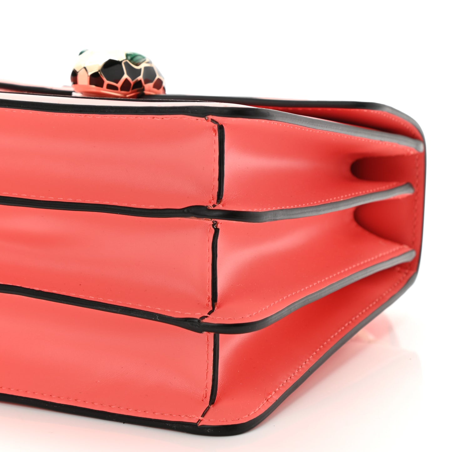 Calfskin Serpenti Forever Top Handle Silky Coral