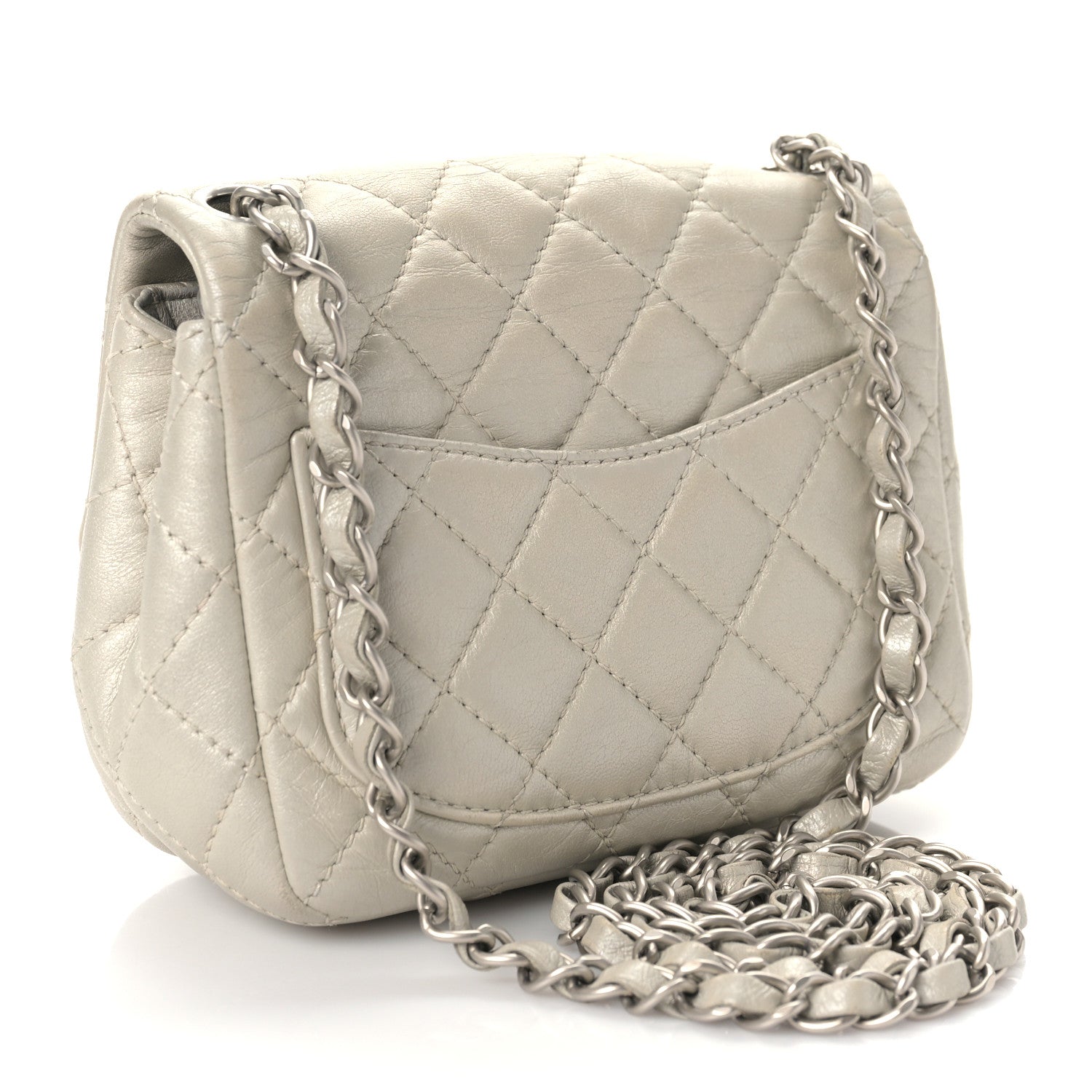 Chanel Metallic Lambskin Quilted Mini Square Flap Gold 2 of 11