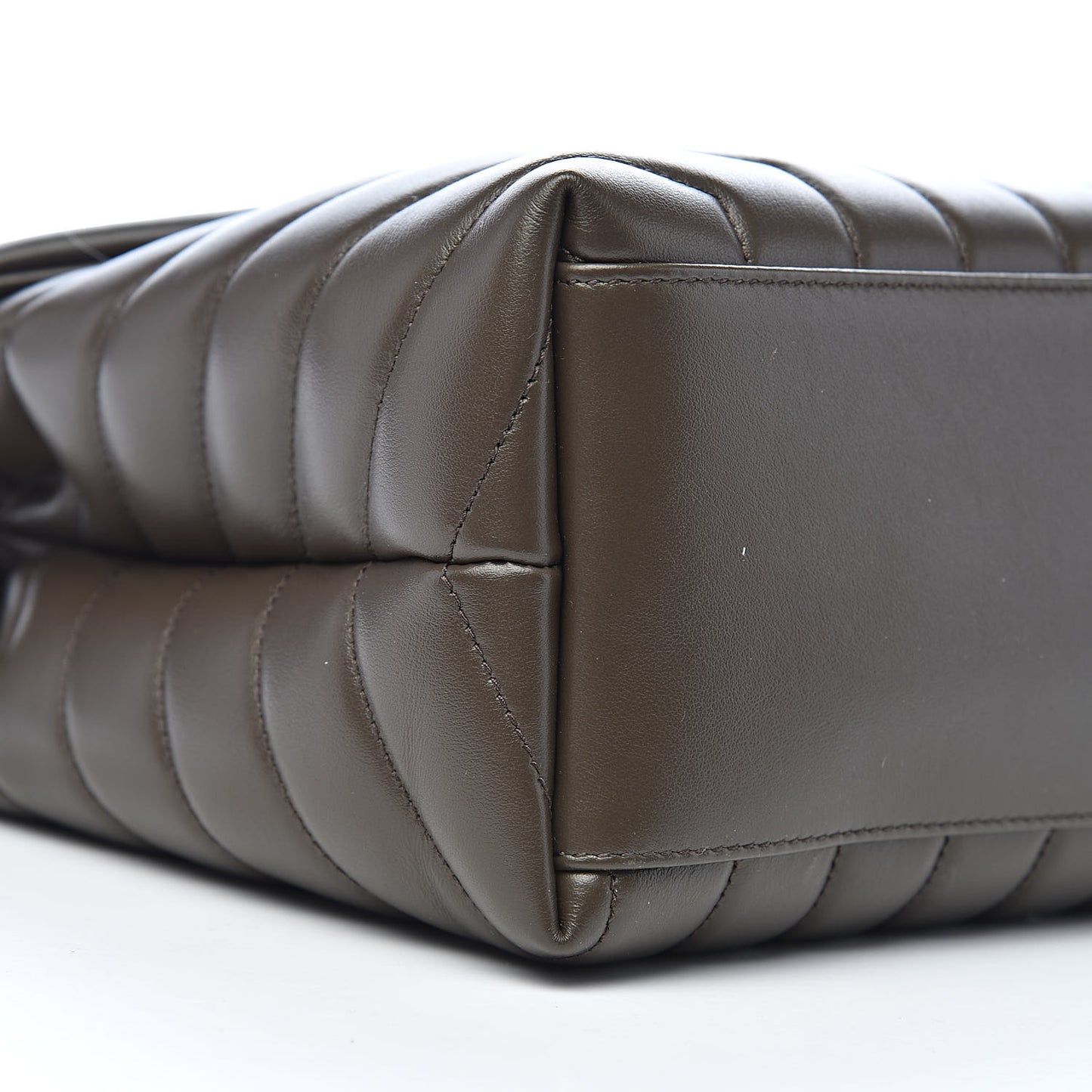 Calfskin Y Quilted Monogram Medium Loulou Chain Satchel Faggio
