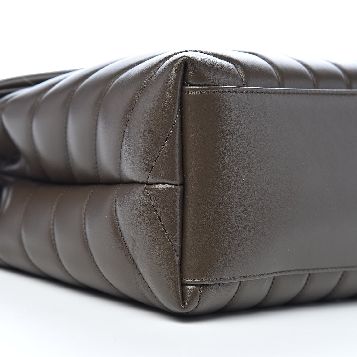 Saint Laurent Calfskin Y Quilted Monogram Medium Loulou Chain Satchel Faggio 8 of 11