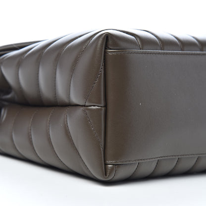 Saint Laurent Calfskin Y Quilted Monogram Medium Loulou Chain Satchel Faggio 8 of 11